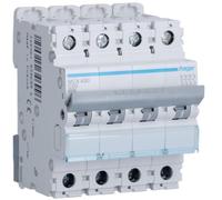 Disjoncteur automatique 4 Pôles 50 A 6 Ka Curve C 4 M. Din Hager MCA450