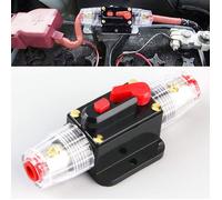 Disjoncteur automatique 60A, Protection de voiture 12V - 24V DC avec fusible, interrupteur manuel de réinitialisation