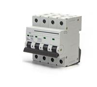 Disjoncteur Automatique Miniature 4P 20A Courbe C Gris Protection Circuit Prévention des Surcharges Electriques