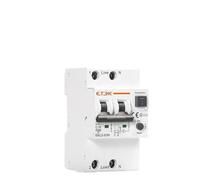 Disjoncteur automatique résiduel de Type AC RCBO, 10KA 2P 4P 16A 25A 40A 63A, Protection contre les fuites de surintensité 30mA EKL5(4P,63A)