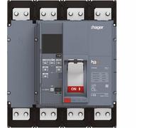 Disjoncteur boitier moulé h3+ PW1600 LSI 4 Poles 800A 70kA - HAGER HEQ801JR