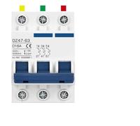 Disjoncteur CA courbe DZ47 10 A ~ 125 A 400 V, équipement industriel, pompe à eau, 1 pièce(1P,50A)
