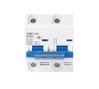 Disjoncteur CC 1P 2P 12 V 24 V 60 V 72 V 96 V Mini interrupteur de protection 80 A 100 A 125 A 150 A 200 A 250 A pour isolateur de circuit de batterie solaire(2P,80A)