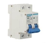 Disjoncteur CC 2 broches 1000 V pour installations solaires PV, disjoncteur miniature MCB 6 A-63 A CC, boîtier en ABS pour onduleur et systèmes de batteries (20 A)