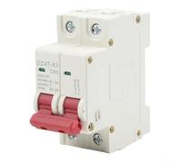 Disjoncteur CC 2 pôles 500 V pour réseaux solaires PV de type C Trip 10 16 20 32 40 63 A Haute capacité de rupture Boîtier en nylon 6 ka Câblage avant Installation de câblage avant Qualité commerciale