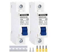 Disjoncteur CC dz47 1P 10 A 500 V CC MCB Protection contre les courts-circuits Isolateur pour panneau solaire UPS Inverter Photovoltaïque PV System