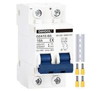 Disjoncteur CC dz47 2P 16 A 500 V CC MCB Protection contre les courts-circuits Isolateur pour panneau solaire UPS Inverter Photovoltaïque PV System