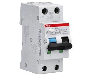Disjoncteur commutateur DS200 1p + N C 20A 10kA 30mA (Référence : 2CSR255180R1204)