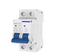 Disjoncteur Courant Miniature Disjoncteur CG 2P MCB 10A 16A 20A 25A 32A 40A 50A 63A DZ47Z 500V/1000V, montage sur rail DIN, sectionneur CC