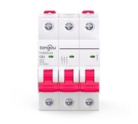 Disjoncteur Courant Résiduel,Contacteur Disjoncteur Miniature 1P2P3P4P 63A For Protection Contre Les Courts-circuits (MCB)(3p,50A)