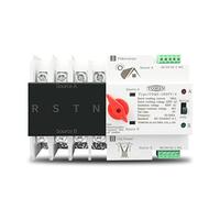 Disjoncteur Courant Résiduel,Contacteur Rail Din 4P 3 Phase 4 Ats For Pv Et Sélecteur De Transfert Automatique À Double Puissance Et Onduleur Dual Power Ininterrompu 6 3A 100A 125A(63A)