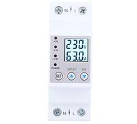 Disjoncteur, Dans Air Monophasé Rail Din KWH Compteur d'Energie Tension Courant ProtectionAffichage Puissance Disjoncteur Miniature(63A)