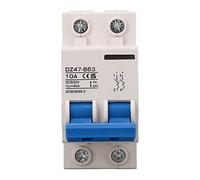 Disjoncteur DC 2P 500V 10A 4KA 35mm DIN Rail Mount Interrupteur de déconnexion solaire for système solaire PV commutateur d'air