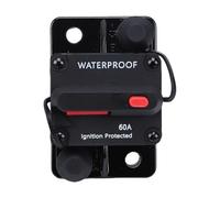 Disjoncteur DC 60A avec Réarmement Manuel, étanche | Interrupteur de déconnexion de batterie de qualité marine, pour moteur de pêche à la traîne de bateau, remorque de