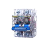 Disjoncteur DC 80A100A125A, protecteur Transparent 125V 2P adapté au système solaire de batterie véhicule électrique 1 pièces(80A)