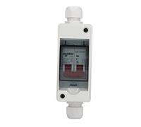 Disjoncteur DC, couvercle transparent professionnel facile à installer 1000V 16A DC disjoncteur miniature IP65 étanche for la maison Protecteurs de fuite à la terre