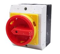 Disjoncteur DC, interrupteur d'isolement de charge - 20 A PIÈRE OFFACTURE DE CAM ROTARIE, 4P Master Control 380 V Isolateur rotatif étanche pour thermique