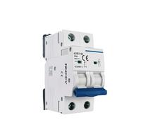 disjoncteur DC MCB 2P 10 A, 16 A, 20 A, 25 A, 32 A, 40 A, 50 A, 63 A, courbe B, courbe C, rail DIN, DC MCB 12 V, 24 V, 48 V, 60 V, 110 V(32A)