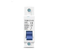 Disjoncteur DC MCB 6KA 1P 125V Mini Disjoncteur 3A 6A 10A 16A 20A 25A 32A 40A 50A 63A Interrupteur automatique (Size : 50A)