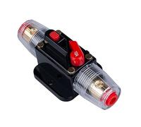 Disjoncteur de 10A Porte-fusible en ligne de 10A Bloc d'inverseur 12V-24V CC à réarmement manuel pour la protection du système audio solaire pour voiture automobile marine bateau et système solaire