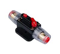 Disjoncteur de 15A Porte-fusible en ligne de 15A Bloc d'inverseur 12V-24V CC à réarmement manuel pour la protection du système audio solaire pour voiture automobile marine bateau et système solaire