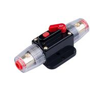 Disjoncteur de 60A Porte-fusible en ligne de 60A Bloc d'inverseur 12V-24V CC à réarmement manuel pour la protection du système audio solaire pour voiture automobile marine bateau et système solaire