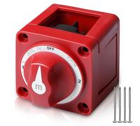 Disjoncteur de batterie 300 A 48 V - Interrupteur principal - Interrupteur de batterie - Interrupteur de batterie - Disjoncteur étanche pour bateau, moto, yacht, voiture, marine, caravane