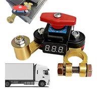 Disjoncteur De Batterie Automobile,Rotation à 360 Degrés 12v/24v,Bouton Isolateur Pour Véhicule | Pour Véhicule, Camping-Car, SUV, Bateau - Borne Négative