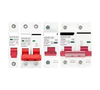 Disjoncteur de batterie de voiture, 1/2P DC MCB 12V 24V 48V 72V, protecteur de batterie de voiture DZ47 DC, Protection de pôle négatif positif, interrupteur isolateur, 1 pièce(1P,63A)