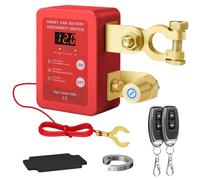 Disjoncteur de Batterie Télécommandé Sans Fil, Coupe Circuit Batterie 12V Télécommande, 240 A Interrupteur D'arrêt Automatique avec Affichage LED pour 12V Voiture Camping Car ATV Camion Bateau