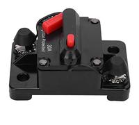 Disjoncteur de circuit réinitialisation du support de fusibles interrupteur étanche en cuivre Installation de panneau universel rouge DC12-42V (30A)