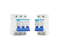 Disjoncteur de courant miniature, Disjoncteur CA 63 A 220 V 400 V Interrupteur d'air domestique Configurations multi-ampères et pôles(4P 32A)