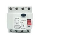 Disjoncteur de courant résiduel for véhicule électrique, 4p63 ampères type b,10ka, rccb dc rcd, 230v, 400v, 30ma, pile de chargement(4P63A30MA)