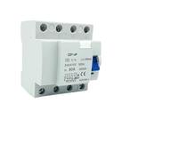 Disjoncteur de courant résiduel for véhicule électrique, carregamento de pilha, 2p 4p 63 ampères type b 10ka rccb dc RCD 230v 400v30ma(4P63A30MA)