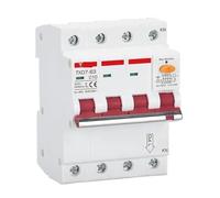 Disjoncteur de fuite monophasé MCB RCBO 16A 32A 63A 2P 3P 4P 30MA 300MA RCCB AC380V, Protection électrique du moteur(2P 30MA,40A)