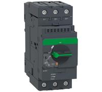 Disjoncteur de moteur magnétique thermique GV3P65, commande par bouton, courant de réglage 48-65A, capacité de coupure maximale Icu 50kA