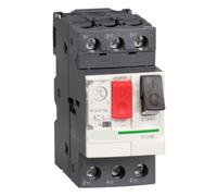 Disjoncteur de moteur thermomagnétique GV2ME01C, commande par bouton-poussoir, courant de réglage 0,1-0,16 A, capacité de coupure maximale Icu 100 kA