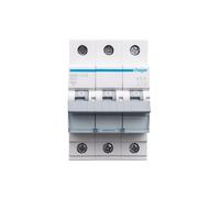 Disjoncteur de protection de circuit 3 pôles 6kA caractéristique B 20A 3 modules Hager MBN320E