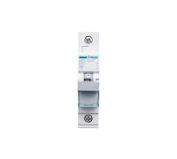 Disjoncteur de protection de ligne 1 pôle 6kA caractéristique B 20A 1 module Hager MBN120