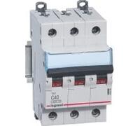 Disjoncteur de protection de ligne Tx3 B10A 3 pôles 6kA 3M (403400)