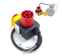 Disjoncteur de Protection du Moteur 400 V, 3 Phases Interrupteur électromagnétique étanche avec Prise Cee, interrupteur de Tension Zéro, interrupteur de Machine, Compatible Kedu Koa7