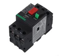 Disjoncteur de protection du moteur série GV2 Interrupteur de surcharge thermique MPCB 50/60 Hz monophasé démarreur de moteur triphasé 1 A-32 A Utilisation industrielle (GV2ME08C 2,5-4 A)