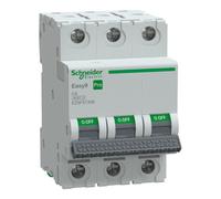 Schneider Electric Disjoncteur EZ9F57306 C 6A 3 pôles Easy9 Pro