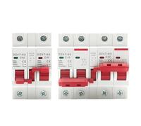 Disjoncteur de transfert manuel à double alimentation AC 1P+1P 2P+2P, interrupteur de déconnexion et d'isolement sur rail DIN, MCB 16A 40A 63A(1P 1P,10A)