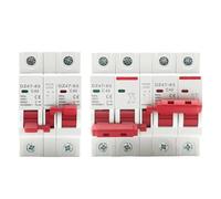 Disjoncteur de transfert manuel à double alimentation AC 1P+1P 2P+2P MTS, interrupteur de déconnexion et d'isolement sur rail DIN, MCB 16A 40A 63A(1P 1P,25A)