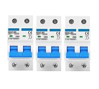 Disjoncteur de type CA 2P MCB 6A 16A 20A 25A 32A Protection courant 230V 400V Tension Court-circuit Surcharge Puissance 1Pcs(4P,50A)