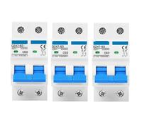 Disjoncteur de type CA 2P MCB 6A 16A 20A 25A 32A Protection courant 230V 400V Tension Court-circuit Surcharge Puissance 1Pcs(25 V,1)