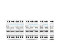 Disjoncteur de verrouillage de commutateur d'isolement de transfert manuel à double puissance 1P 2P 3P 4P 63A(4,40A)