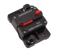 Disjoncteur de voiture, 30-300 A, 12-48 V DC, réinitialisation manuelle IP67, étanche, porte-fusible en ligne, protection pour camping-car, caravane, remorque, marine (120 A)