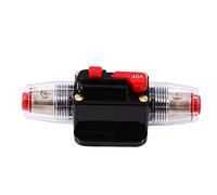 Disjoncteur de voiture, disjoncteur CC 12A CC 12V, porte-fusible pour la protection du système d'inverseur solaire audio de voiture